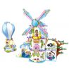 FORANGE FC3507 3507 non  NGÔI NHÀ MƠ ƯỚC CỐI XAY GIÓ bộ đồ chơi xếp lắp ráp ghép mô hình Girl DREAM HOUSE Con Gái 620 khối