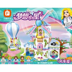 FORANGE FC3507 3507 non  NGÔI NHÀ MƠ ƯỚC CỐI XAY GIÓ bộ đồ chơi xếp lắp ráp ghép mô hình Girl DREAM HOUSE Con Gái 620 khối