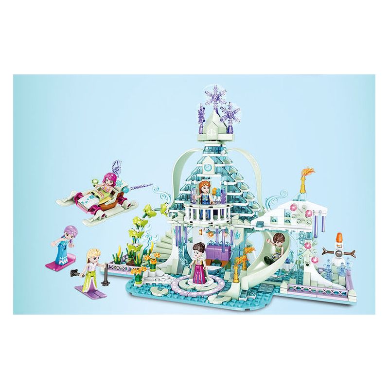 FORANGE FC3512 3512 non  NGÔI NHÀ MƠ ƯỚC TRÊN CÂY bộ đồ chơi xếp lắp ráp ghép mô hình Girl DREAM HOUSE Con Gái 764 khối