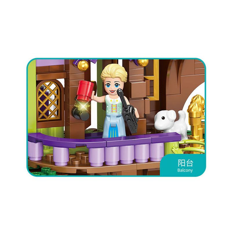 FORANGE FC3512 3512 non  NGÔI NHÀ MƠ ƯỚC TRÊN CÂY bộ đồ chơi xếp lắp ráp ghép mô hình Girl DREAM HOUSE Con Gái 764 khối