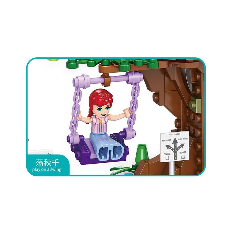 FORANGE FC3512 3512 non  NGÔI NHÀ MƠ ƯỚC TRÊN CÂY bộ đồ chơi xếp lắp ráp ghép mô hình Girl DREAM HOUSE Con Gái 764 khối