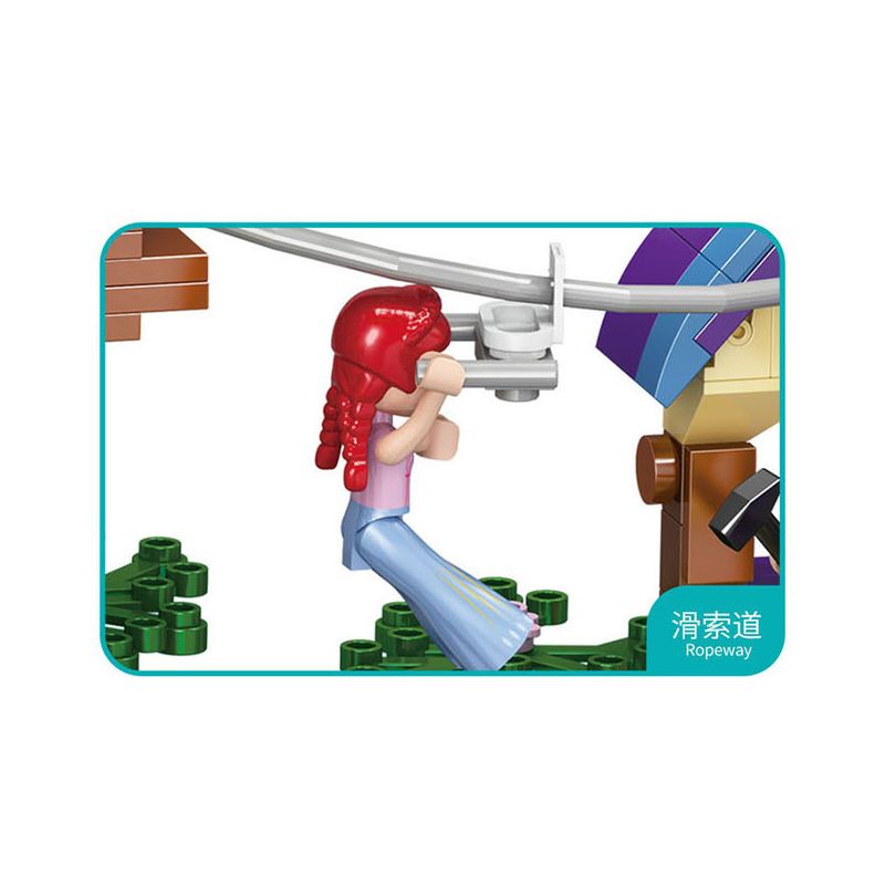 FORANGE FC3512 3512 non  NGÔI NHÀ MƠ ƯỚC TRÊN CÂY bộ đồ chơi xếp lắp ráp ghép mô hình Girl DREAM HOUSE Con Gái 764 khối