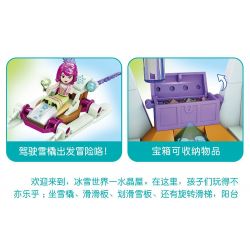 FORANGE FC3509 3509 non  NGÔI NHÀ MƠ ƯỚC PHA LÊ bộ đồ chơi xếp lắp ráp ghép mô hình Girl DREAM HOUSE Con Gái 724 khối