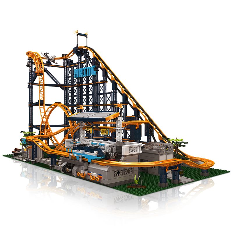 MouldKing 11014 11012 Mould King 11014 11012 non Lego FANTASYLAND TÀU LƯỢN SIÊU TỐC bộ đồ chơi xếp lắp ráp ghép mô hình Fairground ROLLE COASTER 3238 khối