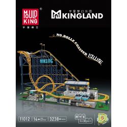 MouldKing 11014 11012 Mould King 11014 11012 non  FANTASYLAND TÀU LƯỢN SIÊU TỐC bộ đồ chơi xếp lắp ráp ghép mô hình Fairground ROLLE COASTER 3238 khối