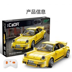 CADA DOUBLEE C51079 51079 non  RUF CTR 2017 XE THỂ THAO CHIM VÀNG tỷ lệ 1:20 bộ đồ chơi xếp lắp ráp ghép mô hình Speed Champions Racing Cars RUF CTR 2017 YELLOWBIRD Đua Xe Công Thức 222 khối