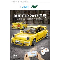 CADA DOUBLEE C51079 51079 non  RUF CTR 2017 XE THỂ THAO CHIM VÀNG tỷ lệ 1:20 bộ đồ chơi xếp lắp ráp ghép mô hình Speed Champions Racing Cars RUF CTR 2017 YELLOWBIRD Đua Xe Công Thức 222 khối