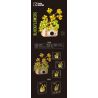CACO D006-3 006-3 non  CHẬU HOA bộ đồ chơi xếp lắp ráp ghép mô hình Flowers 601 khối