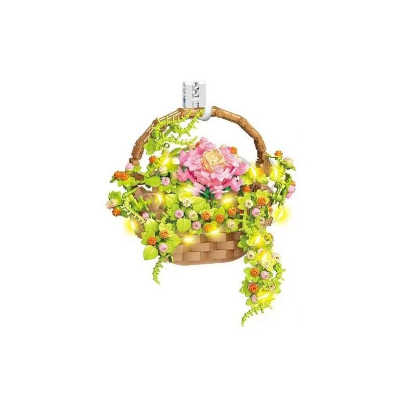 CACO D006-2 006-2 non Lego CHẬU HOA bộ đồ chơi xếp lắp ráp ghép mô hình Flowers 691 khối