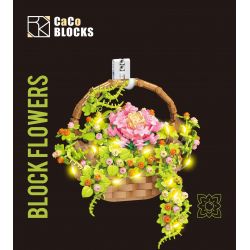 CACO D006-2 006-2 non  CHẬU HOA bộ đồ chơi xếp lắp ráp ghép mô hình Flowers 691 khối