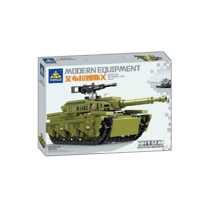 Kazi KY84148 84148 non  TRANG BỊ HIỆN ĐẠI XE TĂNG ABRAMS bộ đồ chơi xếp lắp ráp ghép mô hình Military Army MODEN EQUIPMENT Quân Sự Bộ Đội 280 khối