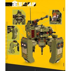 JIESTAR 67007 non  BÌNH MINH BẤT TẬN XE TĂNG TARANTULA bộ đồ chơi xếp lắp ráp ghép mô hình ENDLESS DAWN 936 khối