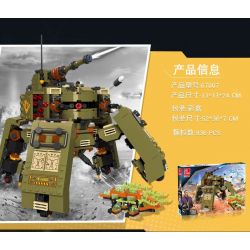 JIESTAR 67007 non  BÌNH MINH BẤT TẬN XE TĂNG TARANTULA bộ đồ chơi xếp lắp ráp ghép mô hình ENDLESS DAWN 936 khối