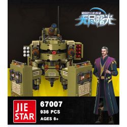 JIESTAR 67007 non  BÌNH MINH BẤT TẬN XE TĂNG TARANTULA bộ đồ chơi xếp lắp ráp ghép mô hình ENDLESS DAWN 936 khối