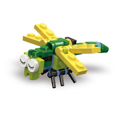 JIESTAR 59201 non  CÂU CHUYỆN CÔN TRÙNG CHUỒN bộ đồ chơi xếp lắp ráp ghép mô hình Creator Sáng Tạo 31 khối