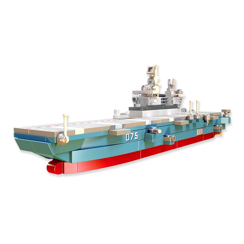 JIESTAR 58046 non Lego THIẾT GIÁP HẠM TÀU TẤN CÔNG ĐỔ BỘ TYPE 075 bộ đồ chơi xếp lắp ráp ghép mô hình Military Army GLORY MISSION Quân Sự Bộ Đội 238 khối