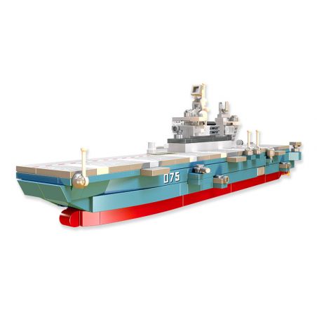 JIESTAR 58046 non  THIẾT GIÁP HẠM TÀU TẤN CÔNG ĐỔ BỘ TYPE 075 bộ đồ chơi xếp lắp ráp ghép mô hình Military Army GLORY MISSION Quân Sự Bộ Đội 238 khối