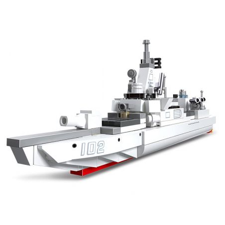 JIESTAR 58045 non  THIẾT GIÁP HẠM TÀU KHU TRỤC TÊN LỬA DẪN ĐƯỜNG TYPE 055 bộ đồ chơi xếp lắp ráp ghép mô hình Military Army GLORY MISSION Quân Sự Bộ Đội 237 khối