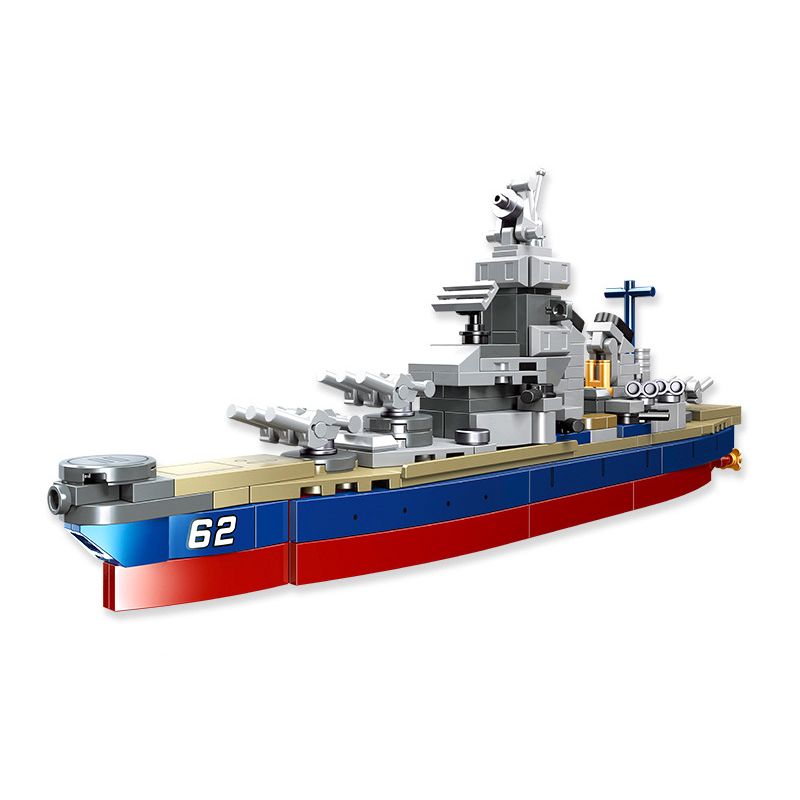 JIESTAR 58044 non Lego THIẾT GIÁP HẠM LỚP IOWA bộ đồ chơi xếp lắp ráp ghép mô hình Military Army GLORY MISSION Quân Sự Bộ Đội 235 khối