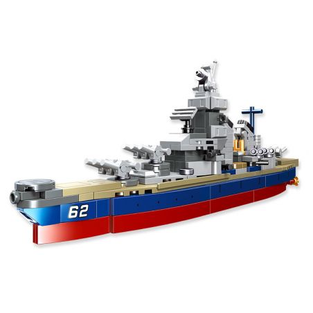 JIESTAR 58044 non  THIẾT GIÁP HẠM LỚP IOWA bộ đồ chơi xếp lắp ráp ghép mô hình Military Army GLORY MISSION Quân Sự Bộ Đội 235 khối