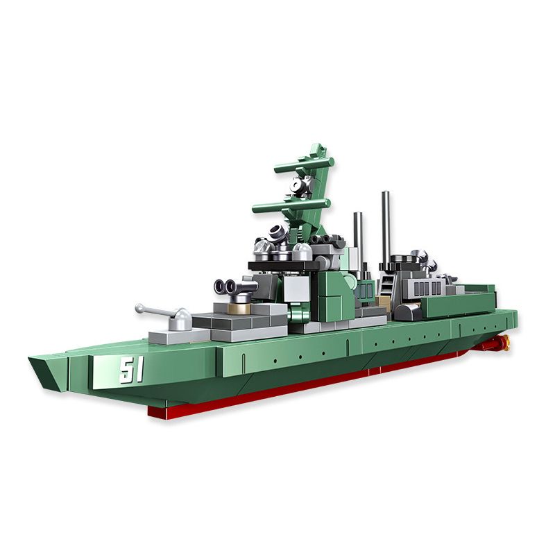 JIESTAR 58043 non Lego THIẾT GIÁP HẠM KHU TRỤC LỚP ARLEIGH BURKE bộ đồ chơi xếp lắp ráp ghép mô hình Military Army GLORY MISSION Quân Sự Bộ Đội 217 khối