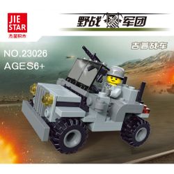 JIESTAR 23026 non  QUÂN ĐOÀN DÃ CHIẾN XE JEEP bộ đồ chơi xếp lắp ráp ghép mô hình Military Army Quân Sự Bộ Đội 89 khối