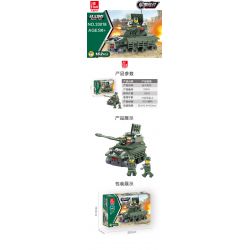 JIESTAR 23018 non  CHIẾN TRANH QUÂN SỰ TRÊN BỘ XE TĂNG ĐẤU bộ đồ chơi xếp lắp ráp ghép mô hình Military Army BATTLE TANK Quân Sự Bộ Đội 162 khối