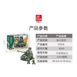 JIESTAR 23018 non  CHIẾN TRANH QUÂN SỰ TRÊN BỘ XE TĂNG ĐẤU bộ đồ chơi xếp lắp ráp ghép mô hình Military Army BATTLE TANK Quân Sự Bộ Đội 162 khối