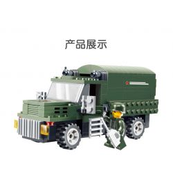 JIESTAR 23015 non  CHIẾN TRANH TRÊN BỘ QUÂN SỰ VẬN CHUYỂN ĐỘI XE bộ đồ chơi xếp lắp ráp ghép mô hình Military Army PERSONNEL CARRIER Quân Sự Bộ Đội 182 khối