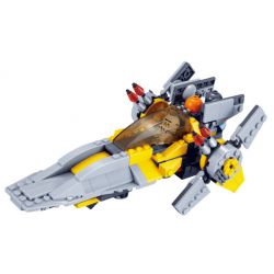 JIESTAR 20203 non  ĐỘI QUÂN NGÔI SAO BÁO BAY bộ đồ chơi xếp lắp ráp ghép mô hình 293 khối