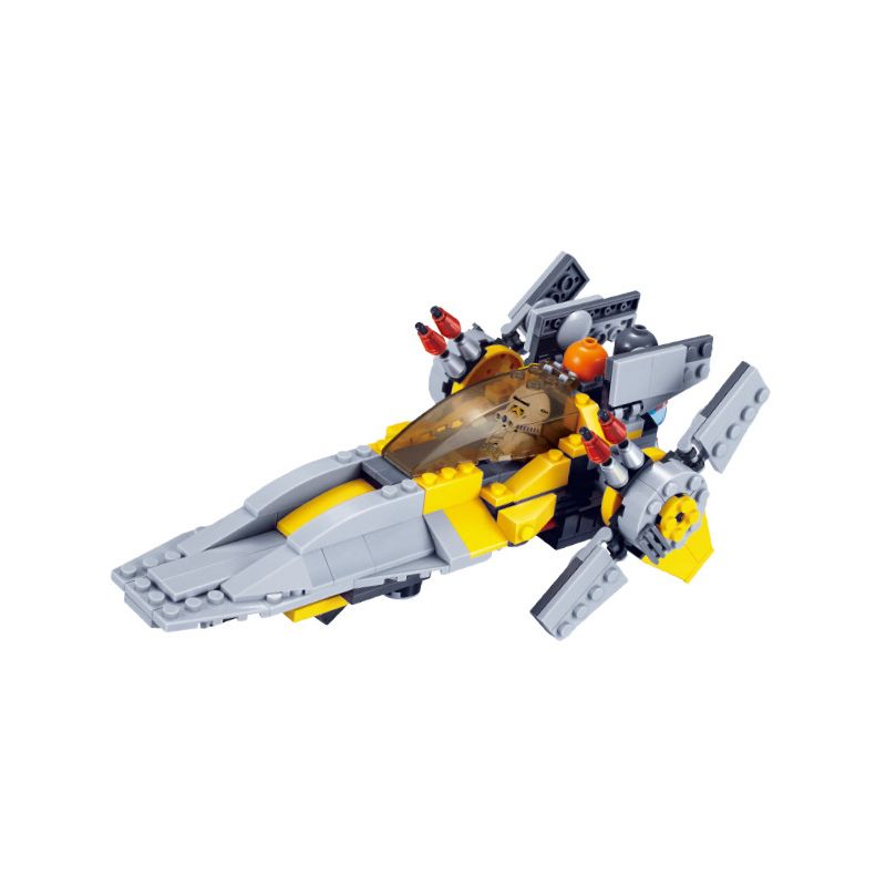 JIESTAR 20203 non  ĐỘI QUÂN NGÔI SAO BÁO BAY bộ đồ chơi xếp lắp ráp ghép mô hình 293 khối