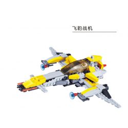 JIESTAR 20203 non  ĐỘI QUÂN NGÔI SAO BÁO BAY bộ đồ chơi xếp lắp ráp ghép mô hình 293 khối