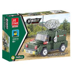 JIESTAR 23014 non  XE CHỈ HUY RADAR bộ đồ chơi xếp lắp ráp ghép mô hình Military Army Quân Sự Bộ Đội 142 khối