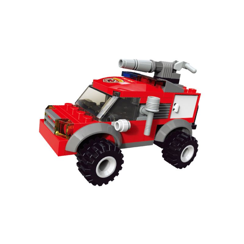 JIESTAR 22025 non Lego CỨU HỎA XE PHUN NƯỚC bộ đồ chơi xếp lắp ráp ghép mô hình City Thành Phố 78 khối