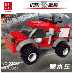 JIESTAR 22025 non  CỨU HỎA XE PHUN NƯỚC bộ đồ chơi xếp lắp ráp ghép mô hình City Thành Phố 78 khối