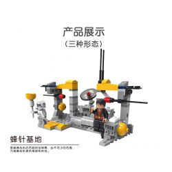 JIESTAR 20205 non  QUÂN LÍNH NGÔI SAO STINGER WASP BASE bộ đồ chơi xếp lắp ráp ghép mô hình 177 khối