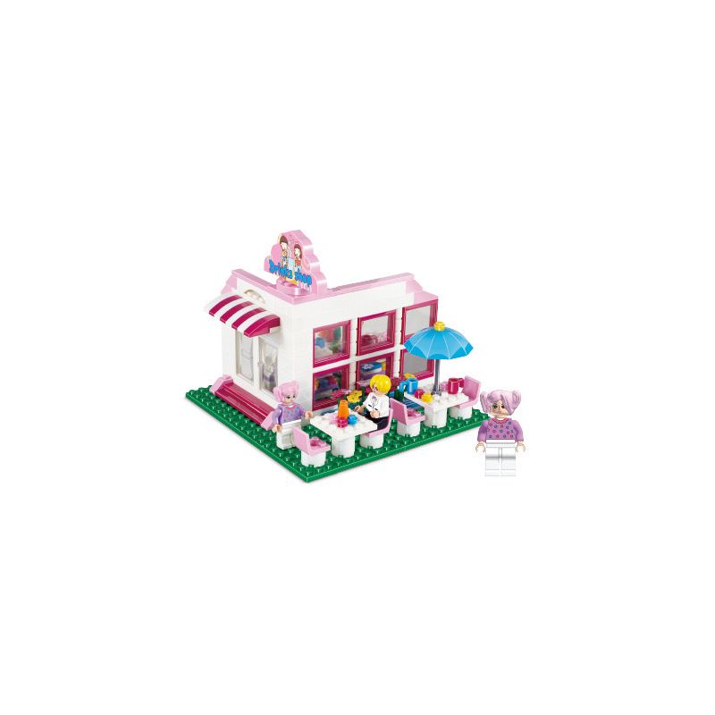 JIESTAR 33005 non Lego CỬA HÀNG CÔ GÁI bộ đồ chơi xếp lắp ráp ghép mô hình City Thành Phố