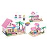JIESTAR 33002 non  NGÔI NHÀ HẠNH PHÚC bộ đồ chơi xếp lắp ráp ghép mô hình City Thành Phố 383 khối