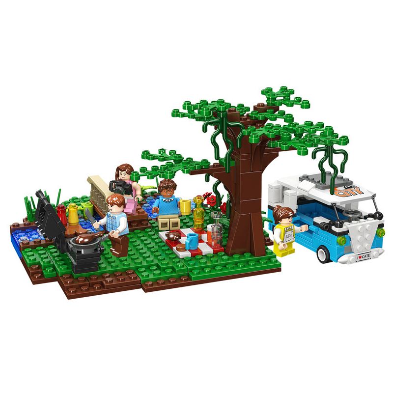 JIESTAR 20544 non Lego CHUYẾN ĐI CHƠI TỰ LÁI bộ đồ chơi xếp lắp ráp ghép mô hình City Thành Phố 520 khối