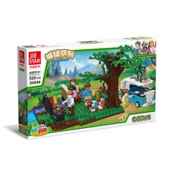 JIESTAR 20544 non  CHUYẾN ĐI CHƠI TỰ LÁI bộ đồ chơi xếp lắp ráp ghép mô hình City Thành Phố 520 khối