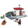 JIESTAR 20543 non  TRANG TRẠI CÁ BÊN BỜ BIỂN bộ đồ chơi xếp lắp ráp ghép mô hình City Thành Phố 447 khối