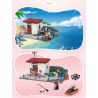JIESTAR 20543 non  TRANG TRẠI CÁ BÊN BỜ BIỂN bộ đồ chơi xếp lắp ráp ghép mô hình City Thành Phố 447 khối
