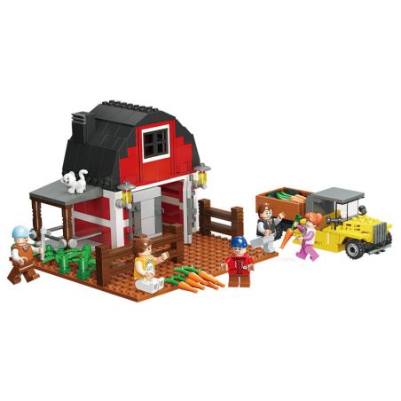 JIESTAR 20541 non  TRANG TRẠI MARYLAND bộ đồ chơi xếp lắp ráp ghép mô hình City Thành Phố 483 khối