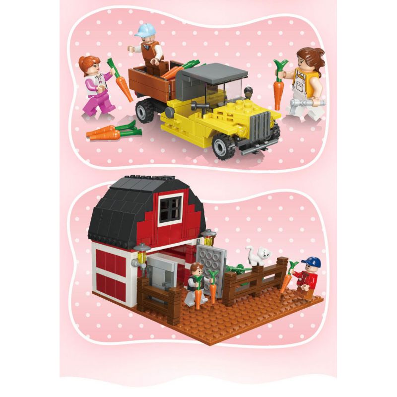 JIESTAR 20541 non  TRANG TRẠI MARYLAND bộ đồ chơi xếp lắp ráp ghép mô hình City Thành Phố 483 khối