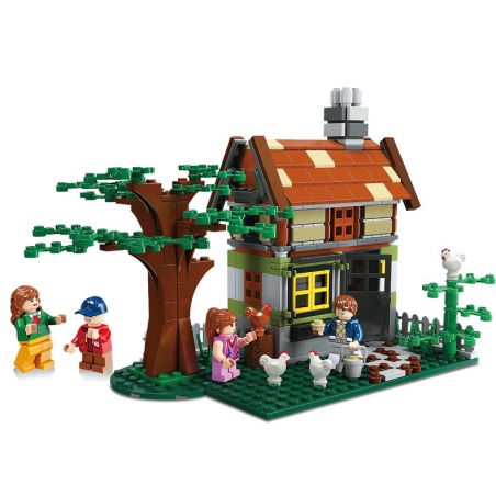JIESTAR 20539 non  CABIN HOANG DÃ bộ đồ chơi xếp lắp ráp ghép mô hình City Thành Phố 383 khối