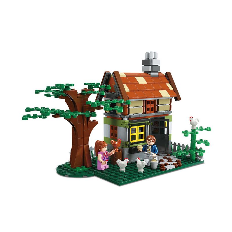 JIESTAR 20539 non  CABIN HOANG DÃ bộ đồ chơi xếp lắp ráp ghép mô hình City Thành Phố 383 khối