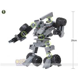 GUDI 8114 Xếp hình kiểu  CREATOR 3 IN 1 Rô Bốt Biến Hình Phi Thuyền, Xe Tăng 193 khối GUDI 8114 Xếp hình kiểu  CREATOR 3 IN 1 Rô Bốt Biến Hình Phi Thuyền, Xe Tăng 193 khối
