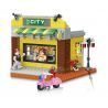 JIESTAR 20537 non  QUÁN ĂN VẶT GÓC PHỐ bộ đồ chơi xếp lắp ráp ghép mô hình City Thành Phố 399 khối