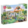 JIESTAR 55014 non  THÀNH PHỐ TOÀN CẦU CỬA HÀNG HOA bộ đồ chơi xếp lắp ráp ghép mô hình City CITY GLOBAL 509 khối