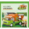JIESTAR 55009 non  THÀNH PHỐ TOÀN CẦU XE TẢI THỰC PHẨM bộ đồ chơi xếp lắp ráp ghép mô hình City CITY GLOBAL 343 khối